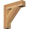 Ekena Millwork Traditional Block Rough Sawn Bracket, Western Red Cedar, 6"W x 28"D x 28"H BKT06X28X28TRA05RWR - alternate 1